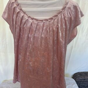 Lauren Conrad pink velvet top